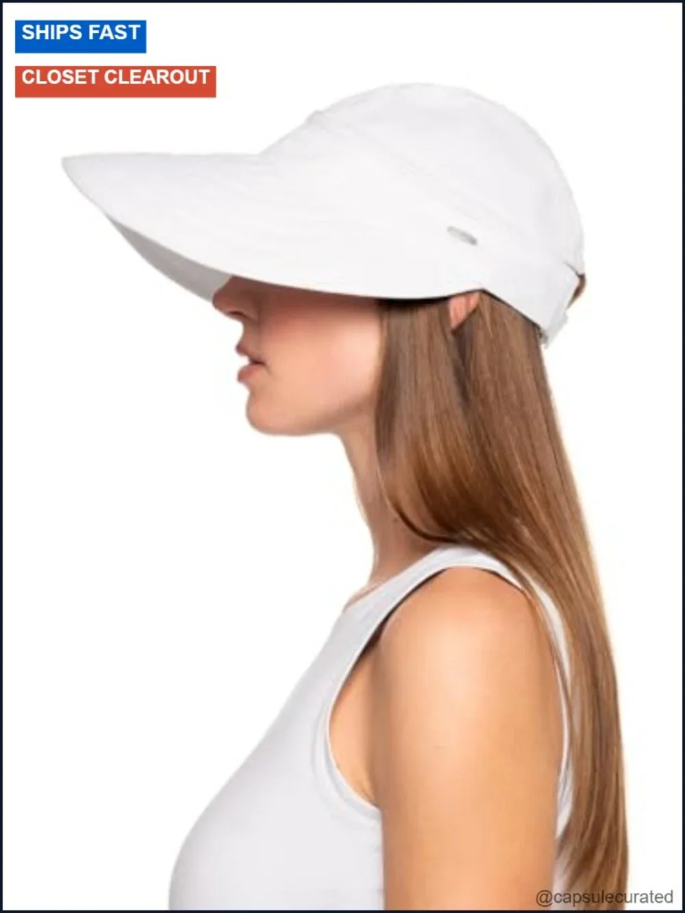 Women's Zip-Off Visor UPF 50+ Sun Protection Packable